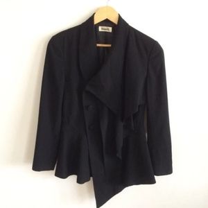 Kansai yamamoto o2 asymmetrical drape blazer